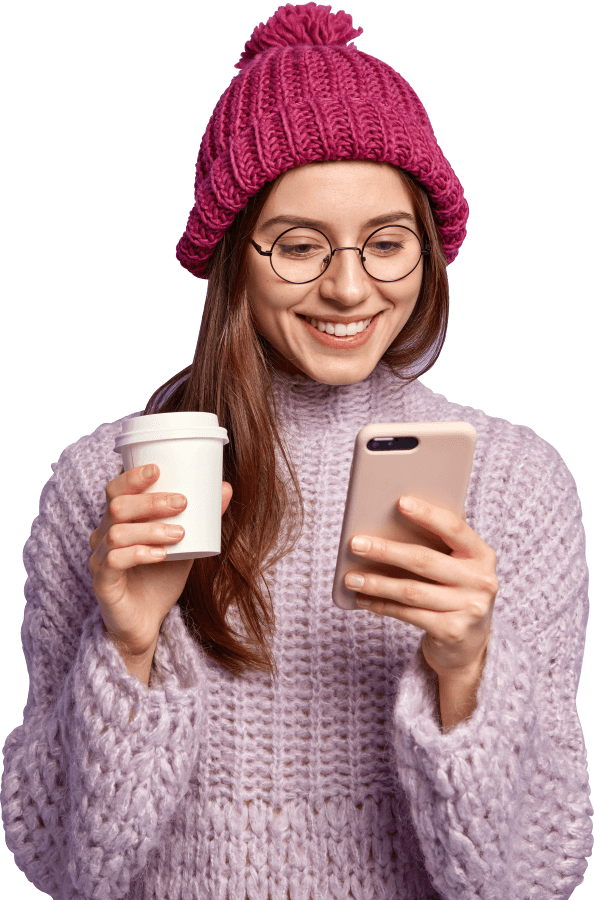 satisfied young woman reads interesting invitation 2025 01 23 21 30 28 utc 2